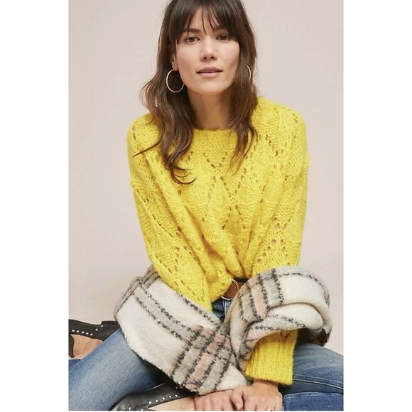 Anthropologie Bright Lights Pullover Sweater By Sleeping On Snow New Size S - Picture 2 of 11